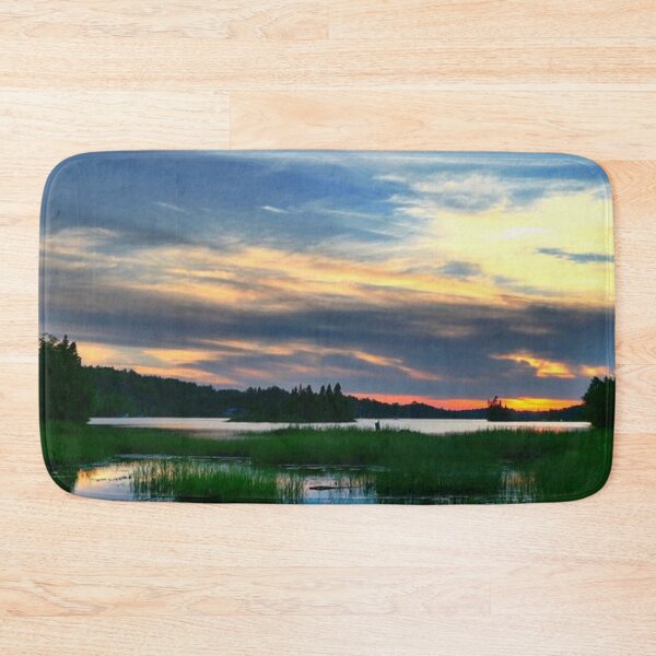 Item preview, Beautiful sunset with clouds view from the lake  designed and sold by Durgaa D.