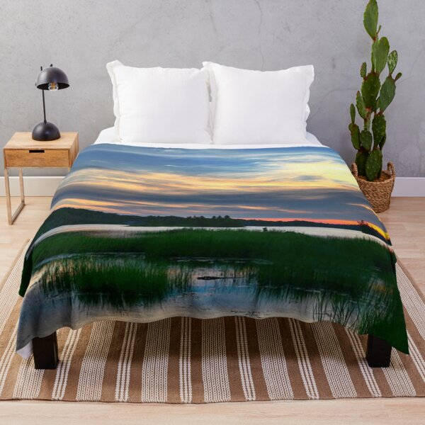 Item preview, Beautiful sunset with clouds view from the lake  designed and sold by Durgaa D.