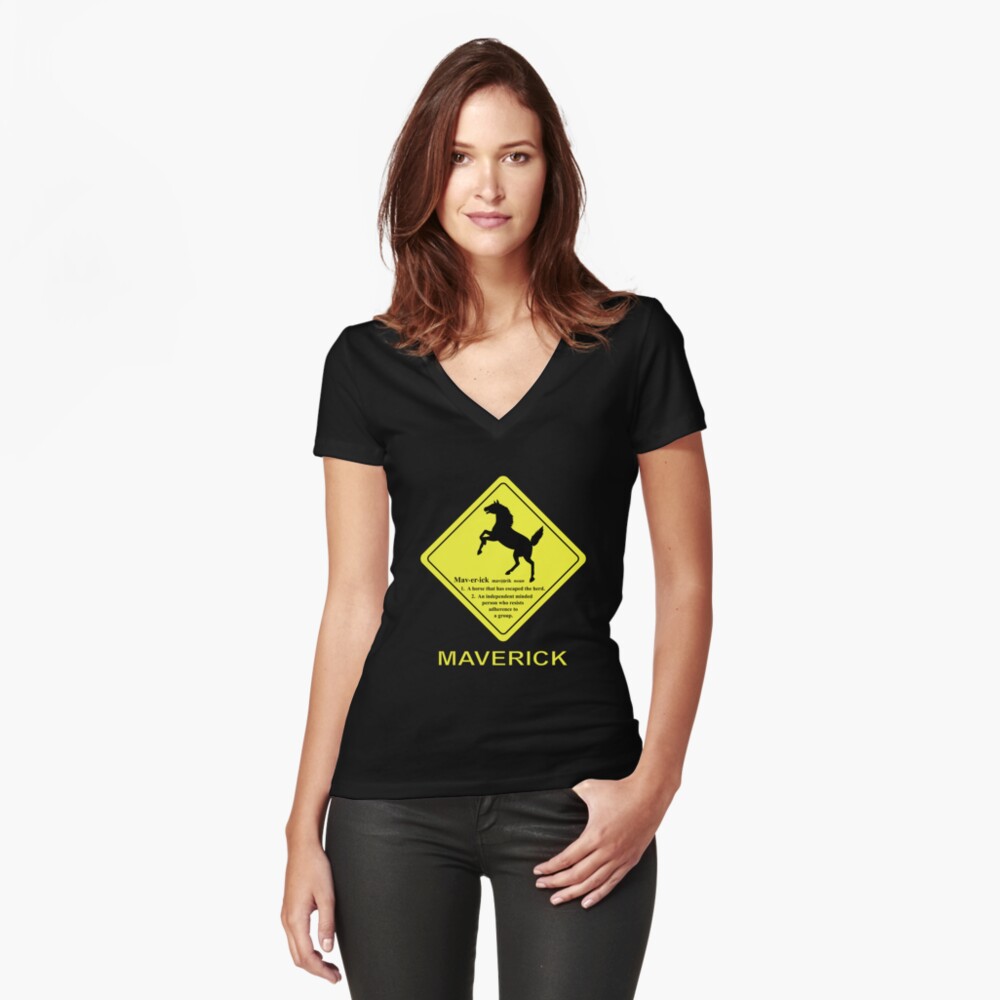 Item preview, Fitted V-Neck T-Shirt designed and sold by Catinorbit.