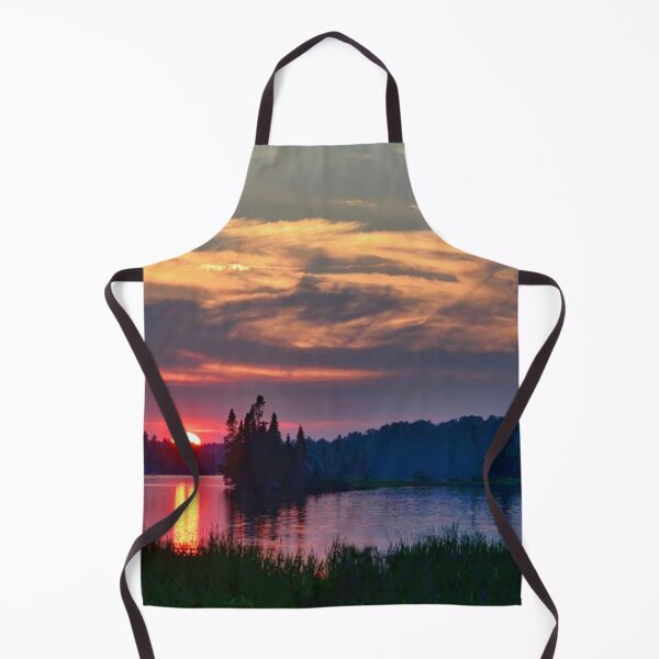 Item preview, Beautiful multicoloured sunset with clouds view from the lake  designed and sold by Durgaa D.