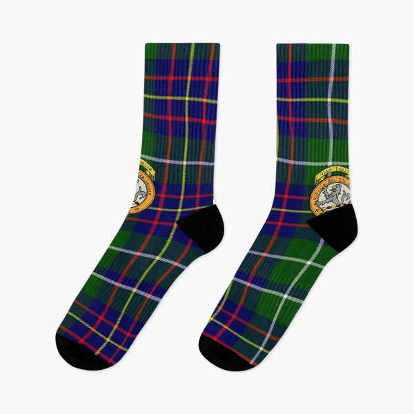 Aperçu de l'œuvre Tartan et écusson écossais Inglis créée et vendue par BagTown Clans.