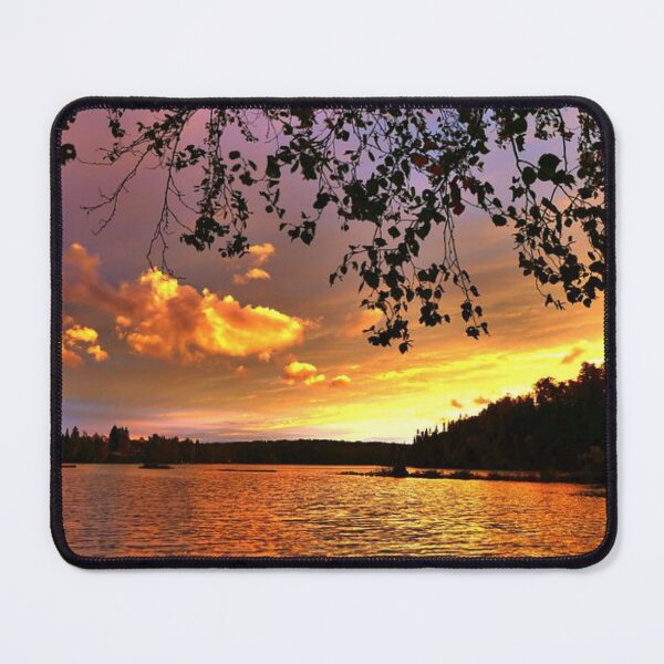Item preview, Beautiful multicoloured sunset with clouds view from the lake  designed and sold by Durgaa D.