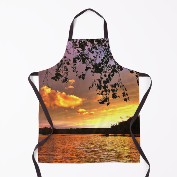 Item preview, Beautiful multicoloured sunset with clouds view from the lake designed and sold by Durgaa D.