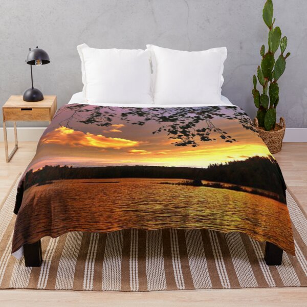 Item preview, Beautiful multicoloured sunset with clouds view from the lake  designed and sold by Durgaa D.