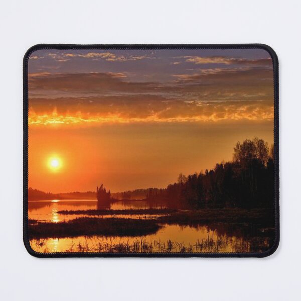 Item preview, Beautiful multicoloured sunset with clouds view from the lake designed and sold by Durgaa D.