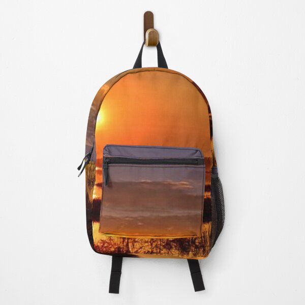 Item preview, Beautiful multicoloured sunset with clouds view from the lake designed and sold by Durgaa D.