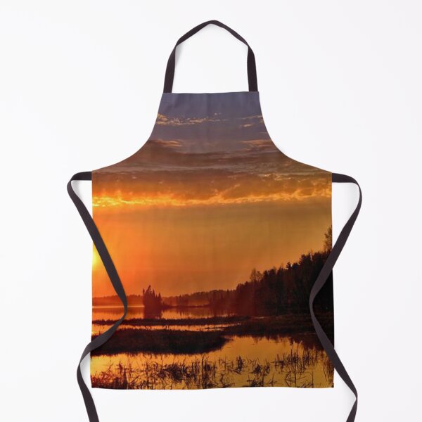 Item preview, Beautiful multicoloured sunset with clouds view from the lake designed and sold by Durgaa D.
