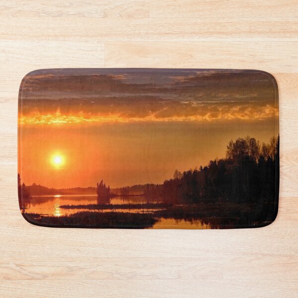 Item preview, Beautiful multicoloured sunset with clouds view from the lake  designed and sold by Durgaa D.