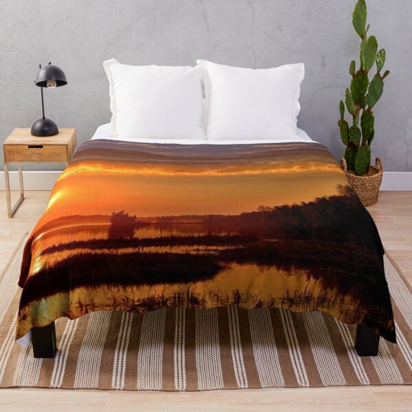 Item preview, Beautiful multicoloured sunset with clouds view from the lake  designed and sold by Durgaa D.