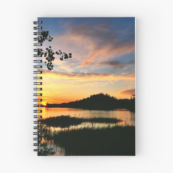 Item preview, Beautiful orange sunset with clouds view from the lake  designed and sold by Durgaa D.