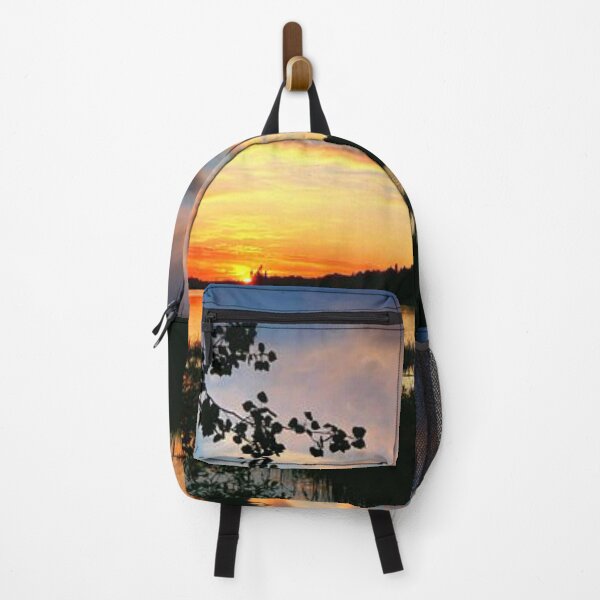 Item preview, Beautiful orange sunset with clouds view from the lake designed and sold by Durgaa D.