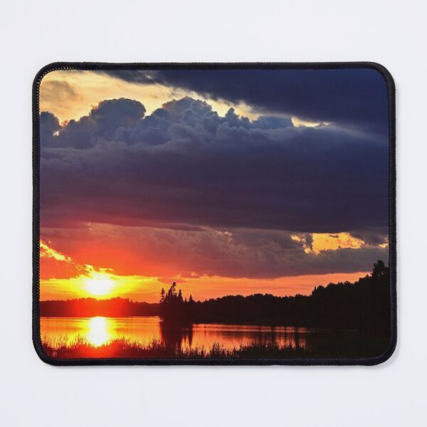 Item preview, Beautiful sunset with dark clouds view from the lake designed and sold by Durgaa D.