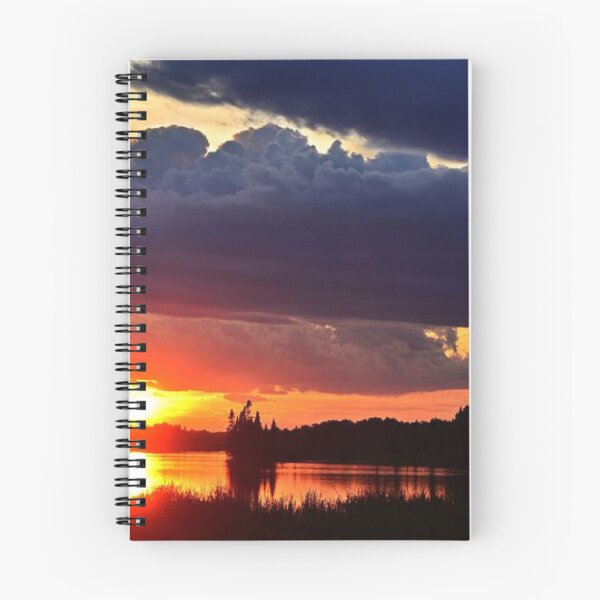 Item preview, Beautiful sunset with dark clouds view from the lake  designed and sold by Durgaa D.