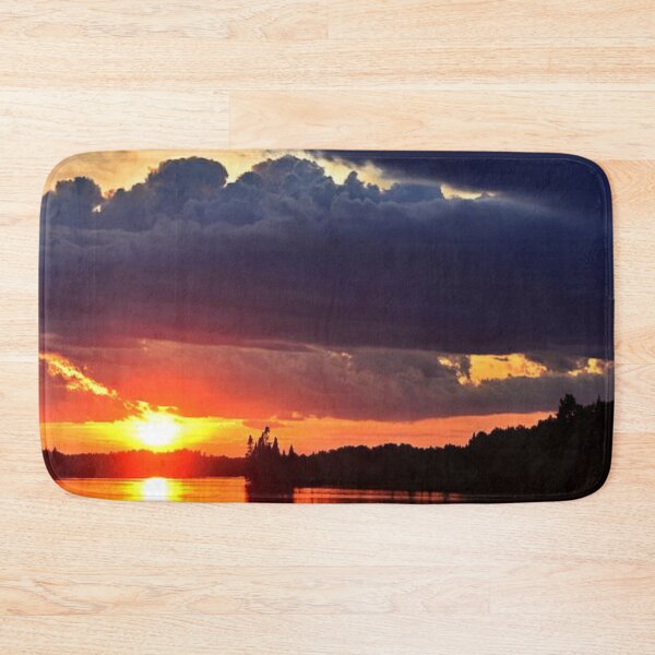 Item preview, Beautiful sunset with dark clouds view from the lake  designed and sold by Durgaa D.