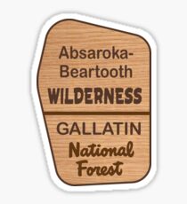 Pegatina Desierto de Absaroka Beartooth
