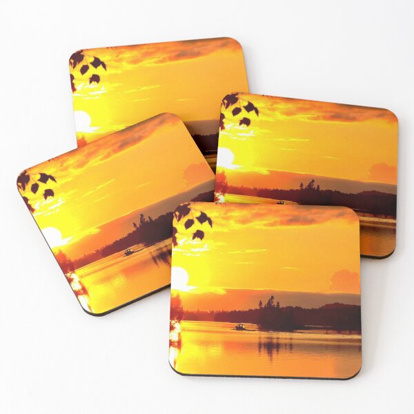 Item preview, Beautiful sunset view from the lake  designed and sold by Durgaa D.