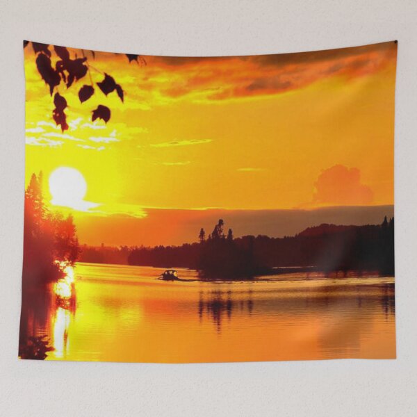 Item preview, Beautiful sunset view from the lake  designed and sold by Durgaa D.