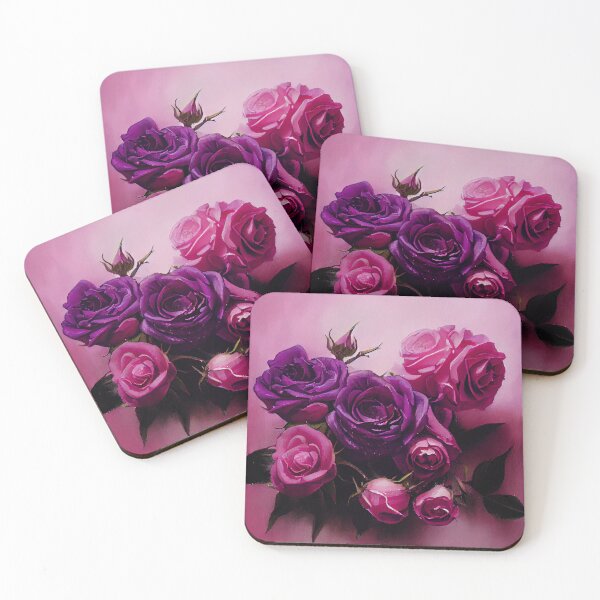 Item preview, Pink And Purple Roses designed and sold by Art4u-Shop.