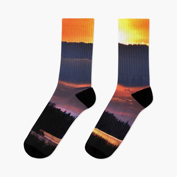 Item preview, Beautiful sunset view by the lakeside designed and sold by Durgaa D.
