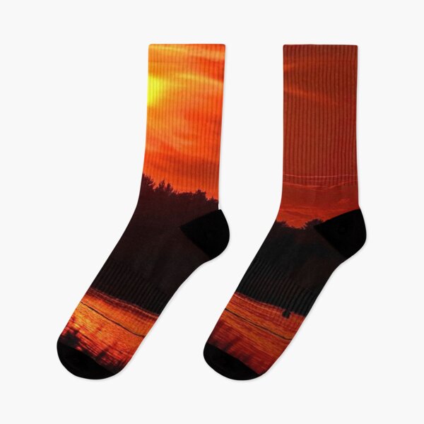 Item preview, Beautiful sunset view by the lakeside designed and sold by Durgaa D.