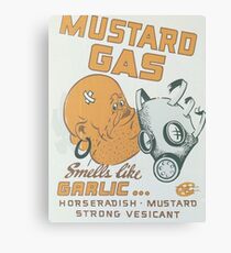 Vintage poster - Mustard Gas Canvas Print