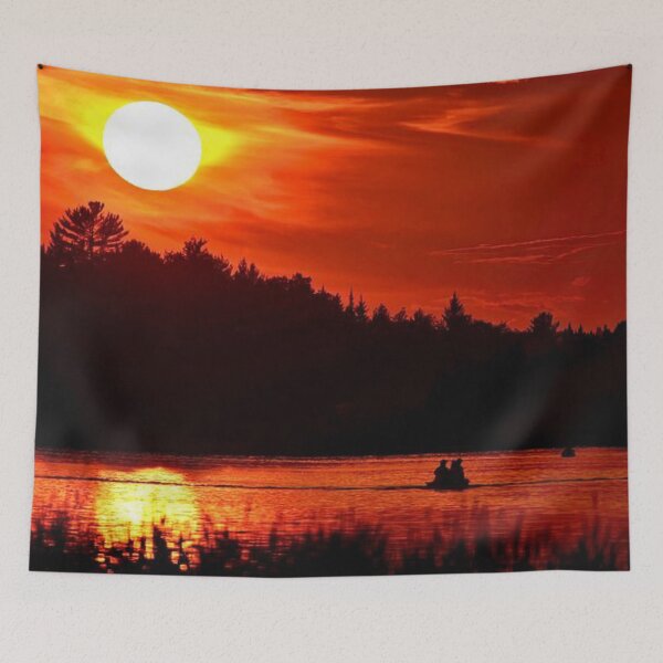Item preview, Beautiful sunset view by the lakeside designed and sold by Durgaa D.