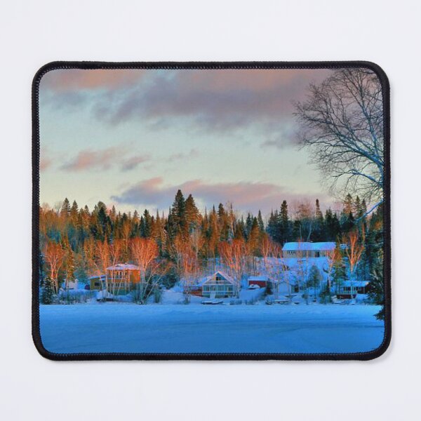 Item preview, Snowy winter day with autumn forest in the background  designed and sold by Durgaa D.