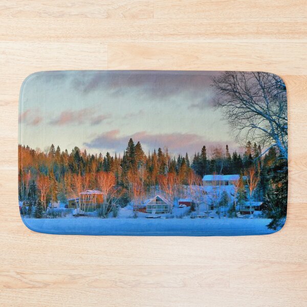 Item preview, Snowy winter day with autumn forest in the background  designed and sold by Durgaa D.