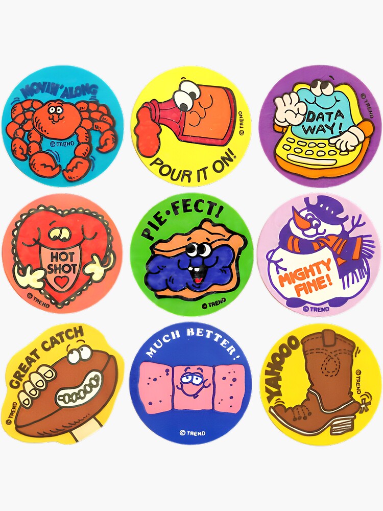 "vintage scratch and sniff" Sticker for Sale by nkjosh56 Redbubble