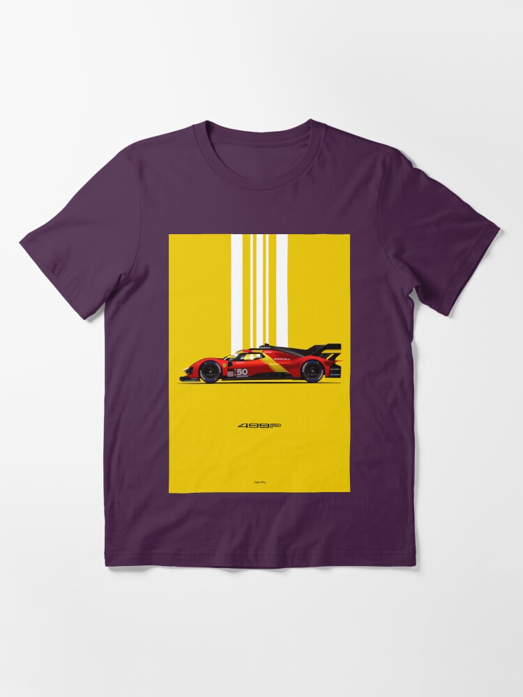 Scuderia Ferrari LMH Hypercar Official WEC Men's 499P Stripe T-Shirt Black