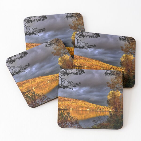 Item preview, Beautiful autumn forests view by the lakeside  designed and sold by Durgaa D.