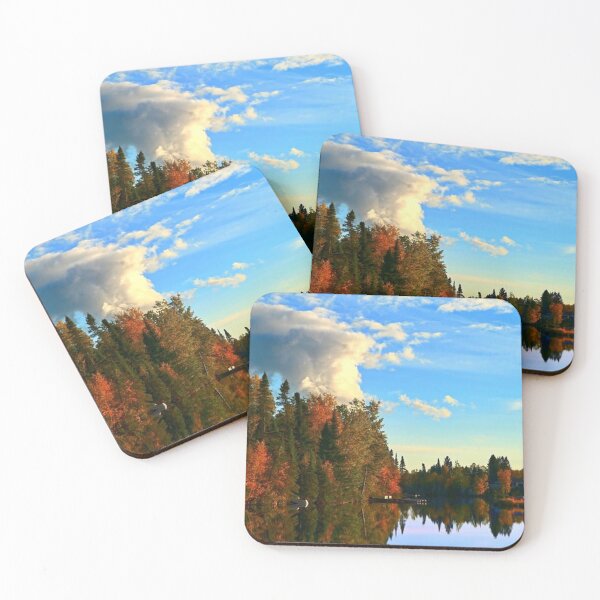 Item preview, Beautiful autumn forests view by the lakeside  designed and sold by Durgaa D.