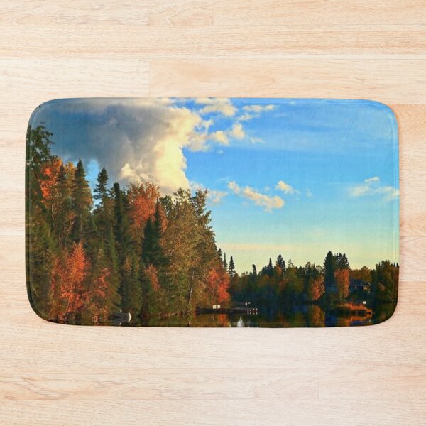Item preview, Beautiful autumn forests view by the lakeside  designed and sold by Durgaa D.
