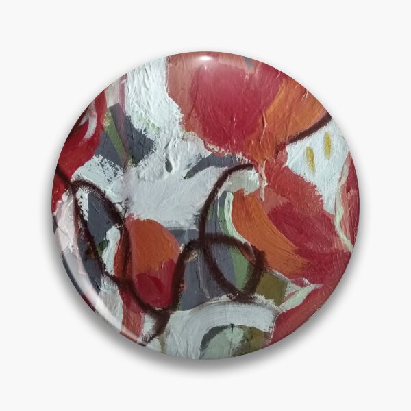 Item preview, Red Swirly Floral designed and sold by Meghana Gauthier.