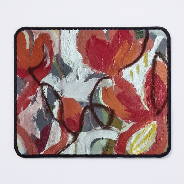 Item preview, Red Swirly Floral designed and sold by Meghana Gauthier.