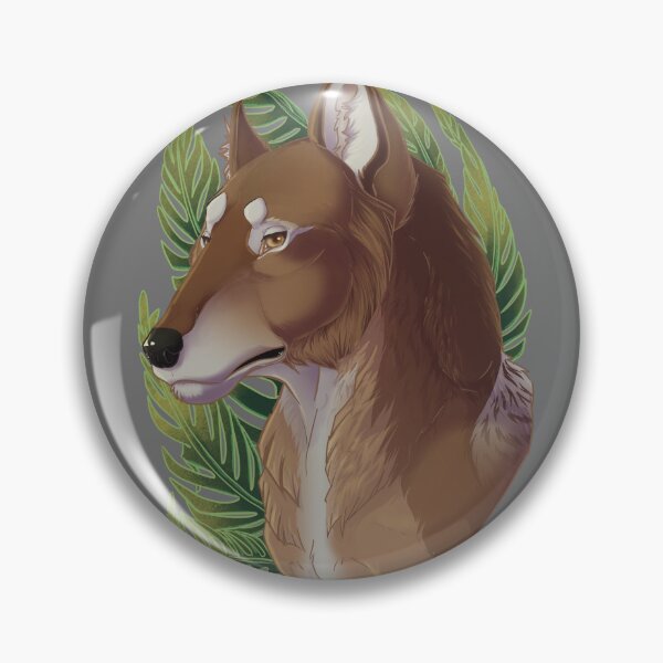 Item preview, Dire Wolf Botanical Fern Portrait Illustration designed and sold by CaffeineBee.