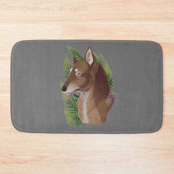 Item preview, Dire Wolf Botanical Fern Portrait Illustration designed and sold by CaffeineBee.