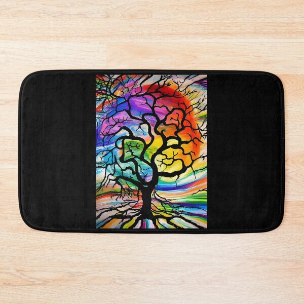Item preview, Tree of Life with rainbow background designed and sold by NatureArtUK.