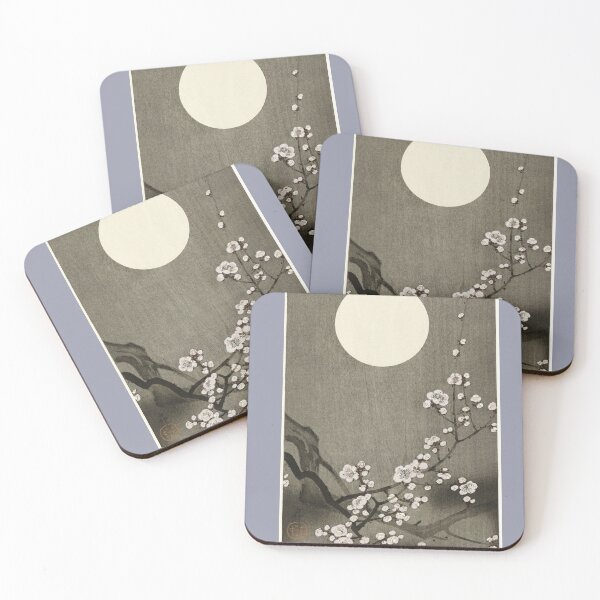 Item preview, Blooming plum blossom at full moon (1900-1936) by Ohara Koson designed and sold by CristalleLisa.