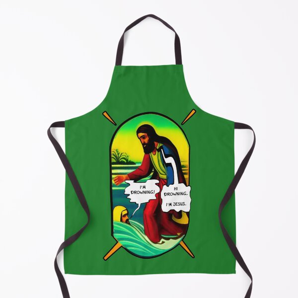 Item preview, I'm drowning! Hi I'm Jesus. (#03) designed and sold by SolidEarthArt.