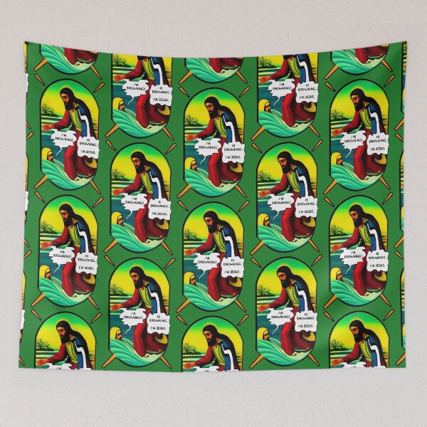 Item preview, I'm drowning! Hi I'm Jesus. (#03) designed and sold by SolidEarthArt.