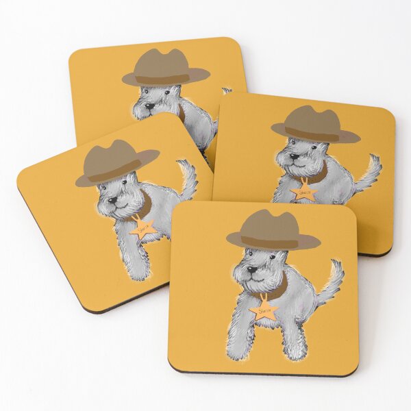 Item preview, Sheriff Schnauzer designed and sold by ByTheLindemans.