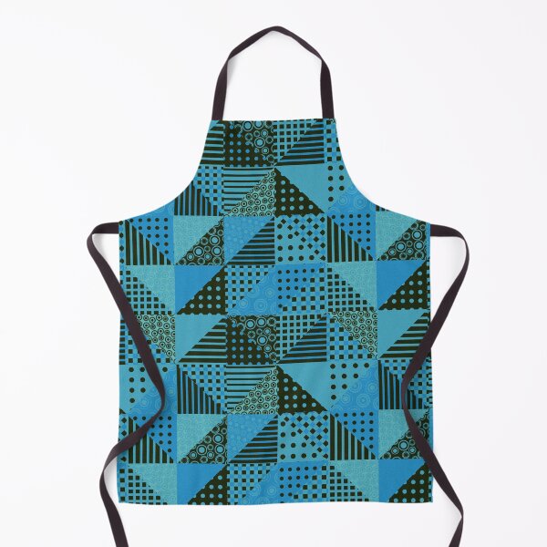 Item preview, Vintage Style Blue and Green Geometrical Patchwork Pattern designed and sold by deepakrode7.