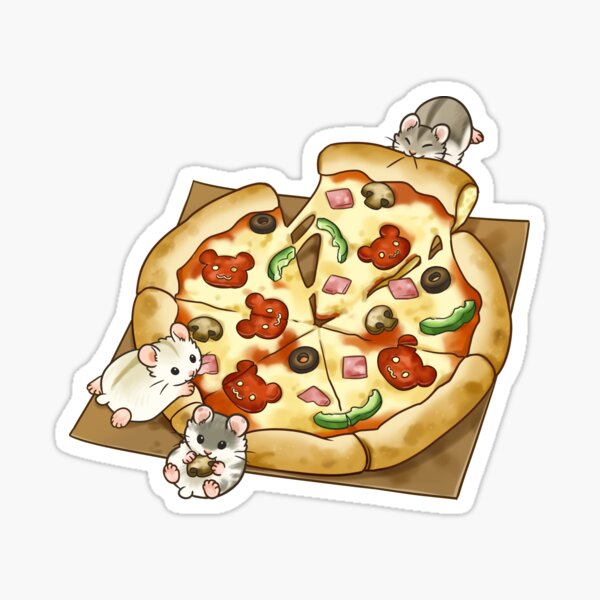 Item preview, Pizza hamsters designed and sold by pawlove.