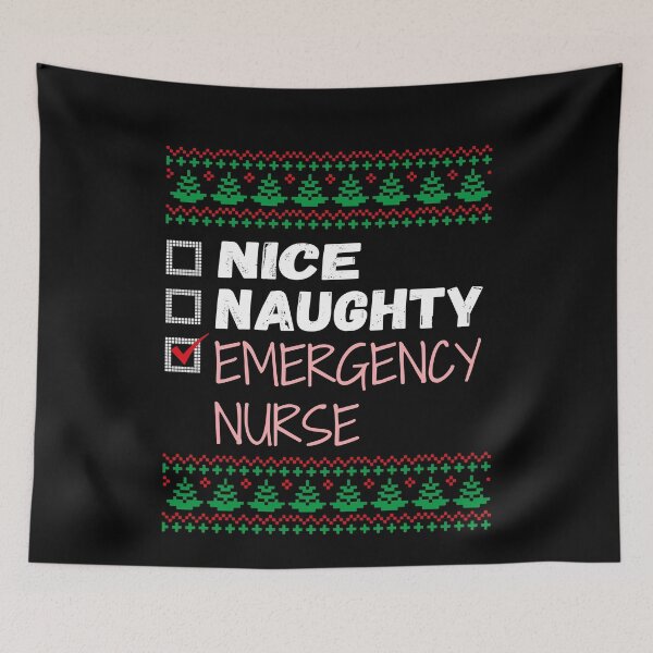 Item preview, Copy of Nice Naughty Emergency Nurse - Naughty or Nice Christmas List designed and sold by smailjr.