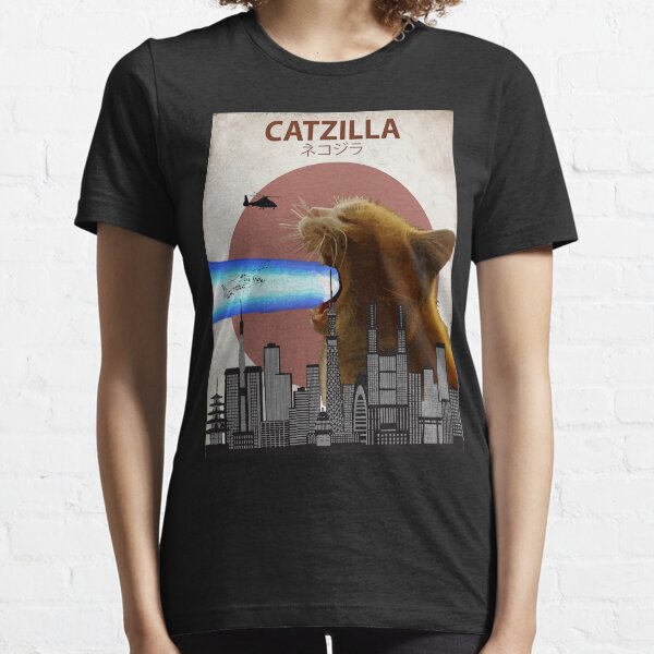 Catzilla - Giant Cat with Mouth Lasers Essential T-Shirt