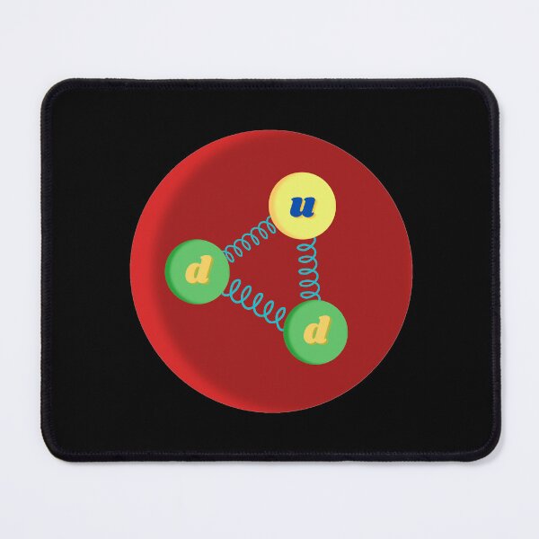 Item preview, neutron made of up quarks and down quarks, particle physics designed and sold by NoetherSym.