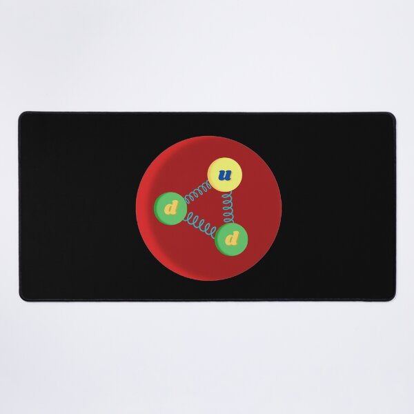 Item preview, neutron made of up quarks and down quarks, particle physics designed and sold by NoetherSym.