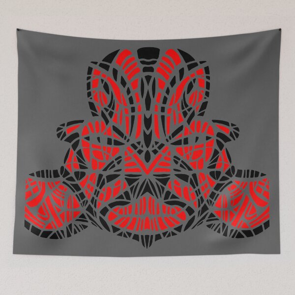 Item preview, OLMEC SHAMAN. RED/BLACK. designed and sold by 5hertz.