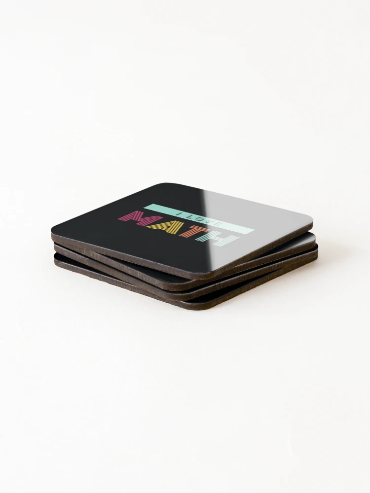 Thumbnail 4 of 5, Coasters (Set of 4), I Love Math designed and sold by MathVerge.